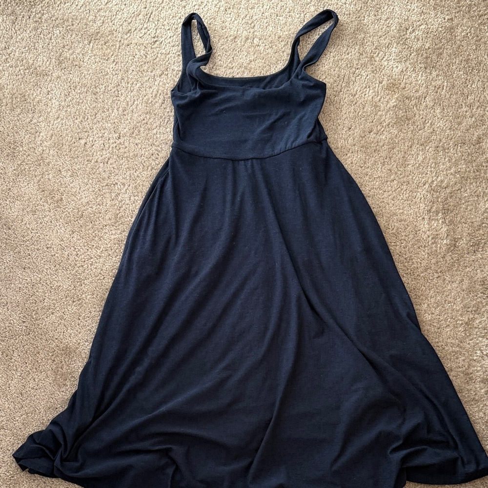 Beyond Yoga Navy Midi Dress (LIKE NEW) - Picture 2 of 4